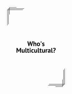 WhosMulticultural